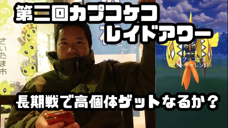 【ポケモンGO】極寒の長期戦で高個体ゲットなるか？第2回カプ・コケコレイドアワー