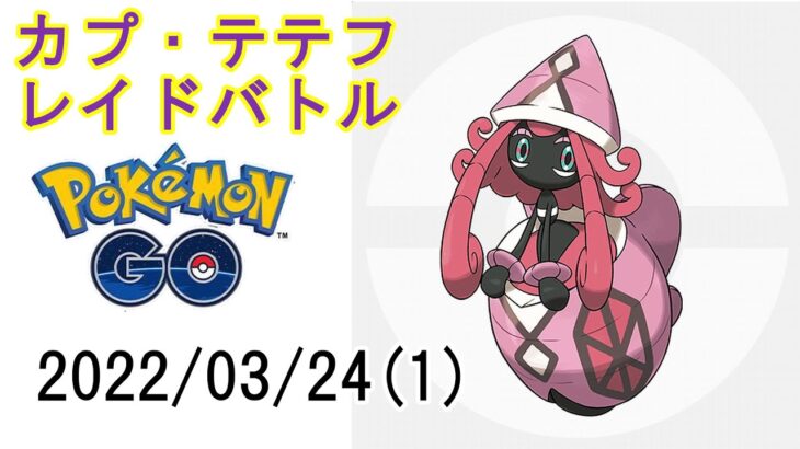 ポケモンGOカプ・テテフレイドバトル2022/03/24その1