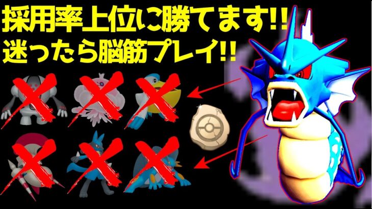 【ポケモンGO】タイプ相性無視して爆勝!!採用率上位ポケモンを力で捩じ伏せるシャドウギャラドスがガチポケ過ぎる件!!【GOバトルリーグ】【かせきカップ】