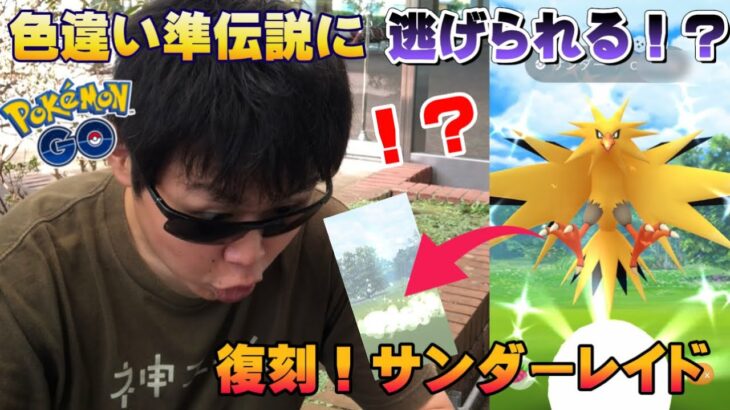 事件発生！？復刻サンダーレイドで色違いを完全にやらかした件…6周年イベント【ポケモンGO】