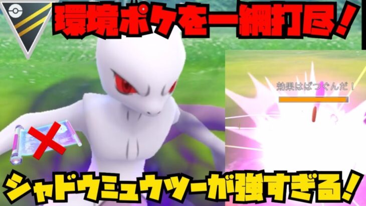 【ポケモンGO】環境ポケを一網打尽！シャドウミュウツーが強すぎる！【ハイパーリーグ】