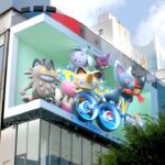 【新宿3D広告】『ポケモン GO』 #ニャとネコのつくポケモン クロス新宿ビジョンに出現ニャ！【9月5日まで】