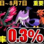 【ゲット無理？】ヤバすぎなおさんぽおこうとガラル三鳥 パルキアのレイド対策 8月1日～7日の重要ポイント【ポケモンGO】