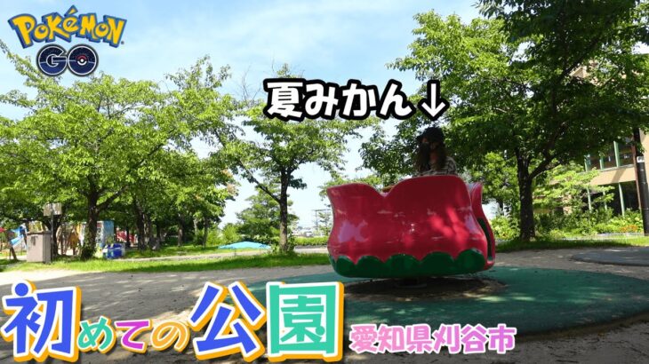 【初めての公園】自由に乗れるコーヒーカップがあった：ポケモンGOin愛知県刈谷市