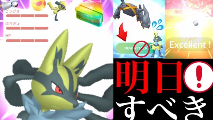 【神イベ】明日から超重要！！絶対〇〇のタイミングで最強ポケモンの厳選すべき！？ただ進化には注意が必要・・？【ポケモンGO・はがねタイプイベント・メガルカリオ・リオル・色違いポケモン】