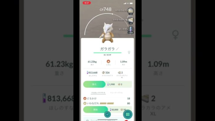 ポケモンGOでガラガラのゲットチャレンジ！