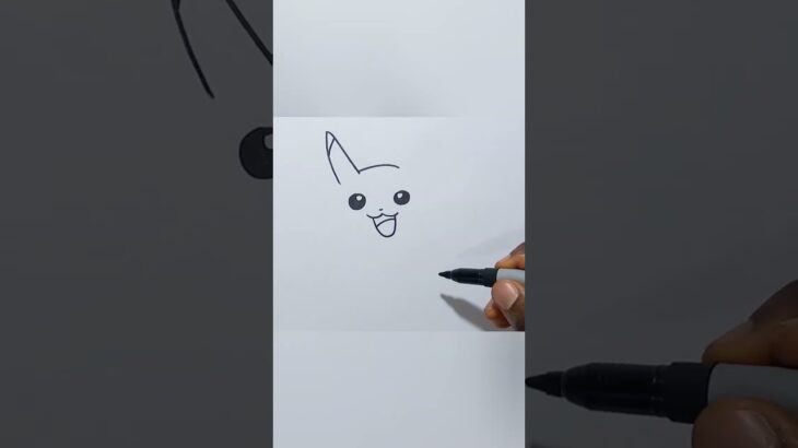 How To Draw Pikachu from Pokemon go #pikachu #viral #howto #shorts