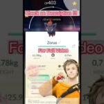 How to Catch Hundo💯 Zorua in Pokemon Go #shorts #pokemongo