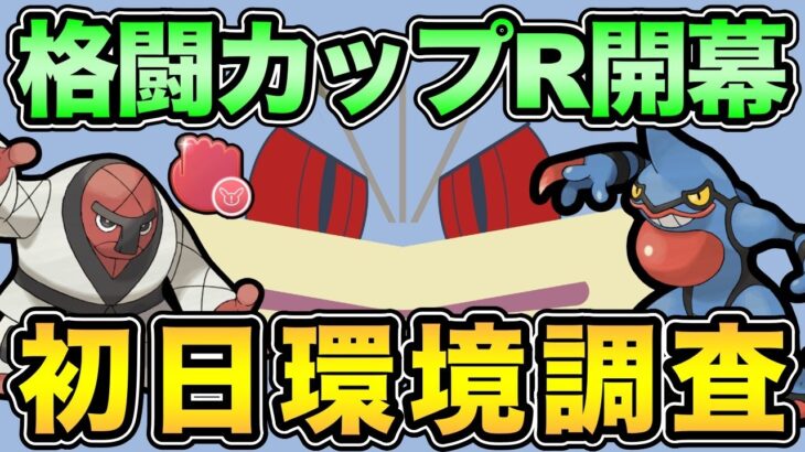 大人気リーグ（）格闘カップが復活！初日の環境調査！やはりあいつだらけなのか？【 ポケモンGO 】【 GOバトルリーグ 】【 GBL 】【 格闘カップ 】