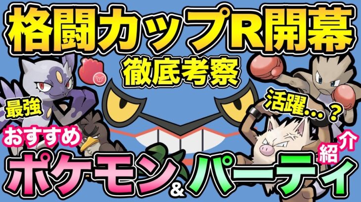 格闘カップには最強が存在する！意外なポケモンが活躍！？今回は面白いかも！【 ポケモンGO 】【 GOバトルリーグ 】【 GBL 】【 かくとうカップ 】