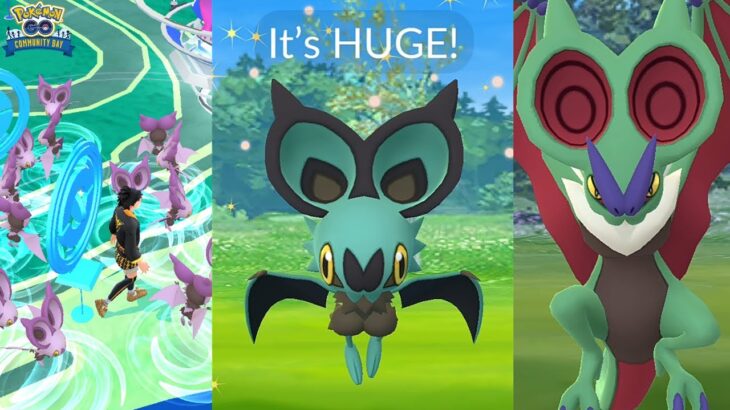 Noibat community day in Pokemon GO. Noivern knows boomburst