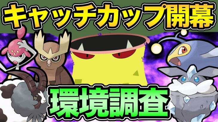 混沌を極めるキャッチカップ環境調査！一体どのポケモンが多いのか！刺さってるポケモンはいるのか？【 ポケモンGO 】【 GOバトルリーグ 】【 GBL 】【 キャッチカップ 】