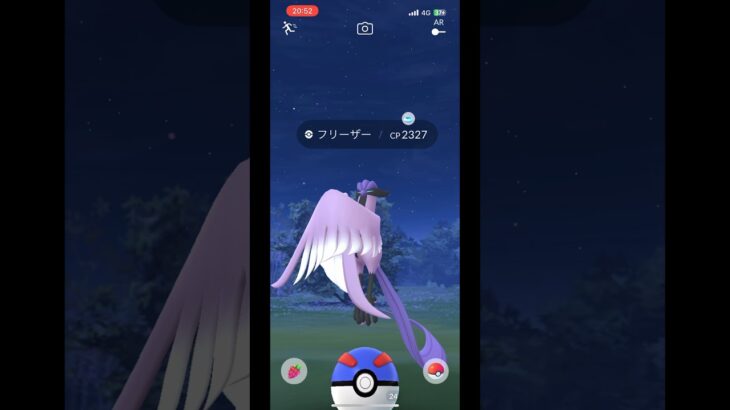 【ポケモンGO】ついに発見ガラルフリーザー！マスターボールくるのか？【ガラル三鳥】 #shorts  #ポケモンgo  #ガラル三鳥