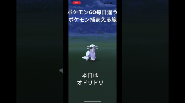 ポケモンGO毎日違うポケモン捕まえる旅 本日はオドリドリ #ポケモン #ポケモンgo #毎日投稿