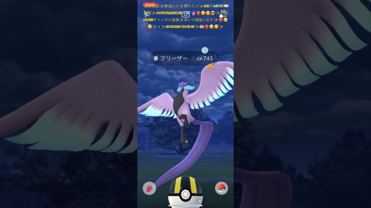 ✨【ポケモンGO】【神引き】【REALポケ活実戦主義】【ガラル三鳥コンプリートルート】✨🤲🏼❤️‍🔥☺️🥰✨伝説ガラル三鳥七匹目✨🦅🦚✨家族に迎え入れるかな？✨🙈勝負師に成りました✨😎