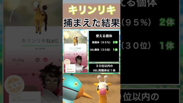 【ポケモンGO】田舎でキリンリキのスポットライトアワーをやった結果 #shorts #pokemon #ポケモンgo