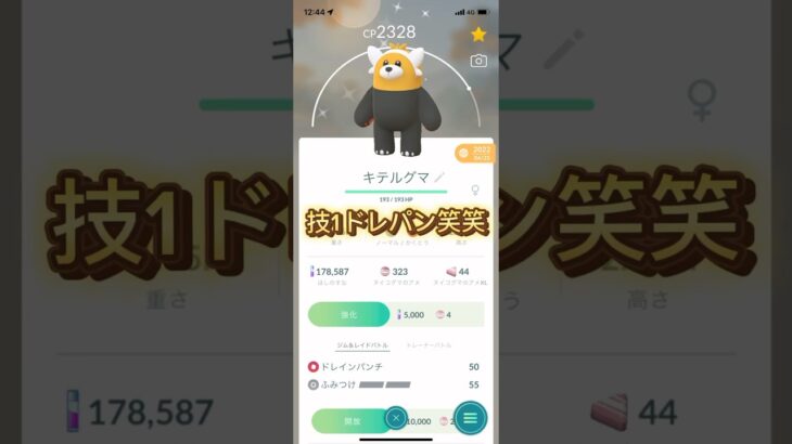 【ポケモンGO】技1にドレパンを覚えたキテルグマが強すぎるwww #ポケモン #shorts