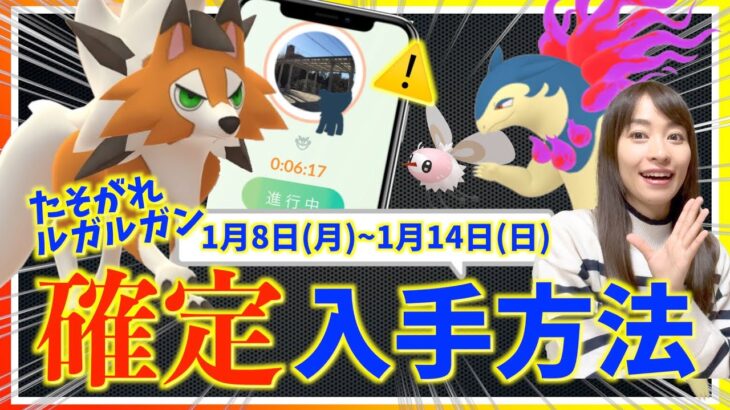 知らないと損！！たそがれイワンコが必ずゲットできる方法判明！？色違いアブリー・ヒスイバクフーン登場！！1月8日(月)~1月14日(日)までの週間攻略ガイド【ポケモンGO】