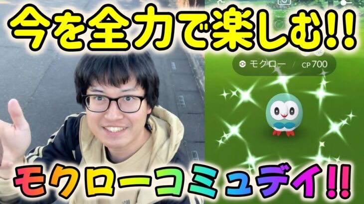 【ポケモンGO】2024年最初のコミュデイ！モクローコミュニティデイを全力でまったり楽しむ！