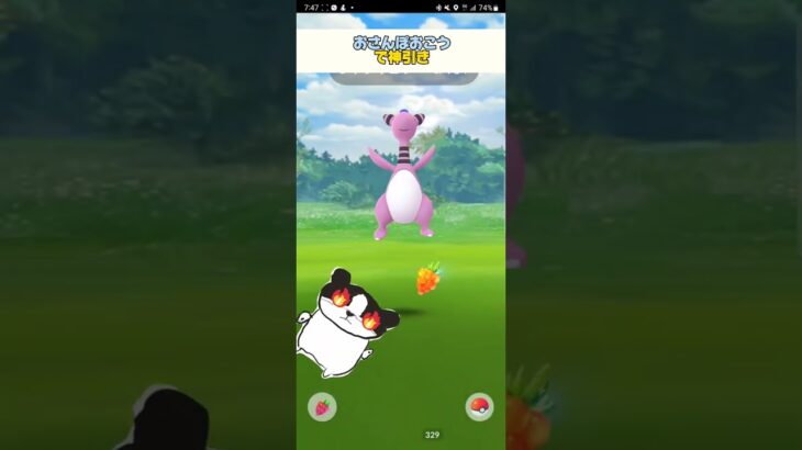 おさんぽおこうで「激レア」を引く!!【ポケモンGO】【ブルックGO】 #shorts