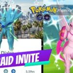 Origin Dialga & Palkia Raid invite Pokémon Go ( Pokémon Go Live 🔴 Sinnoh tour )