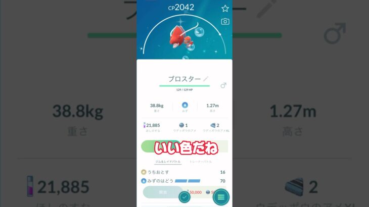 色違いウデッポウを進化していく #ポケモンgo #ポケモン #shorts