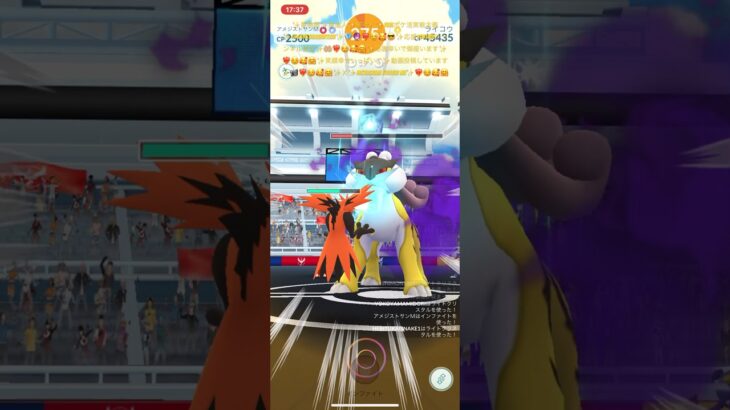 ✨【見逃し厳禁】【激レア】【シャドウライコウ】【ガラルサンダー】【ポケモンGO】🦩🦅❤️‍🔥☺️🥰🤗✨まさにクリスタルサンM一族✨絆が刻まれた瞬間✨アメジストサンMちゃん✨伝家の宝刀炸裂✨
