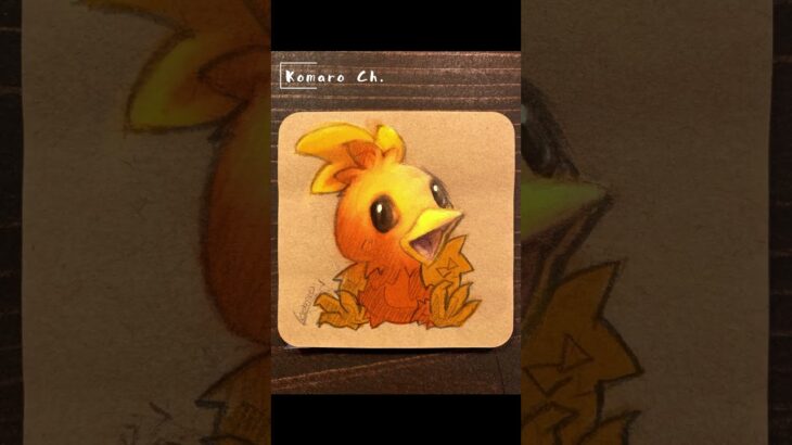 [ SpeedPaint / ポケモンGO ] GETしたら描く→アチャモ( Torchic ) #イラスト #メイキング #ポケモン #ポケモンカード #pokemonfanart