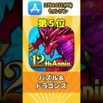 アプリゲームランキングTOP10！3月18日ポケモンGOが高順位を獲得。モンスト、ウマ娘、パズドラなどの人気ゲームも好調#おすすめゲーム #ランキング #人気ゲーム #アプリ#スマホゲーム