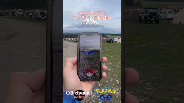 【旅のポケモンGO】富士山の目の前で色違いポケモンゲット#shorts