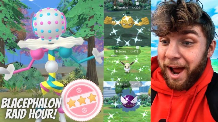 ✨Blacephalon Raid Hour and Shiny Hunting In Pokemon Go!✨