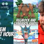 ✨Elgyem Spotlight Hour In Pokemon Go! Regirock and Mega Gyarados Raids!✨