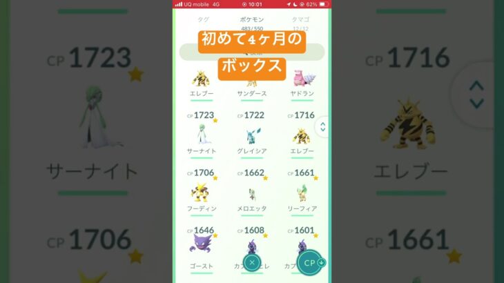 初めて4ヶ月のボックス #pokemon #ポケモンgo