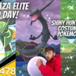 ✨Mega Rayquaza Elite Raids & Shiny Costume Hunting In Pokemon Go!✨