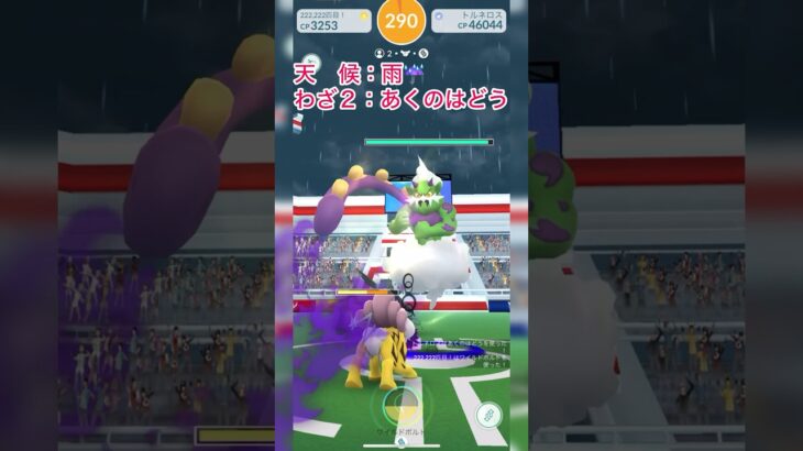 《ポケモンGO》大親友と2人討伐〜雨のトルネロス(けしん)編〜