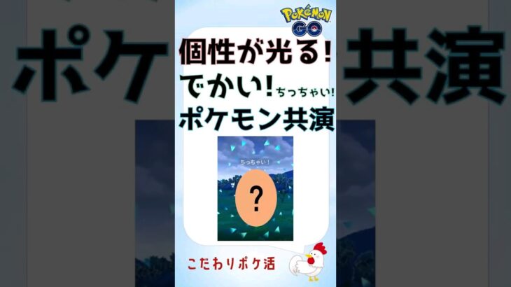 【ポケモンGo】でかい？ちっちゃい？個性の競演s #pokemongo #ポケモンgo