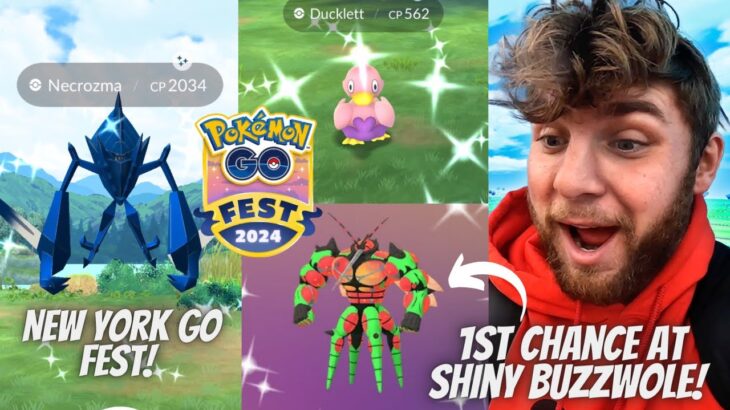 ✨Shiny Hunting at New York Go Fest In Pokemon Go! First Chance At SHINY Ducklett and Buzzwole!✨