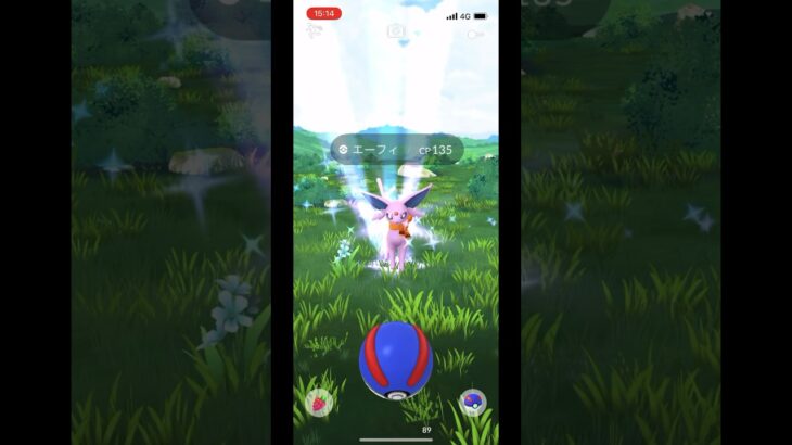 ポケモンgo マフラーをつけたエーフィゲットチャレンジ　#pokemongo #gofest2024