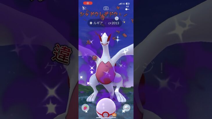 ポケモンGO シャドウレイドウィークエンドにて色違いシャドウルギア初登場✨サークル固定が出来ないんです💦#shorts #ルギア