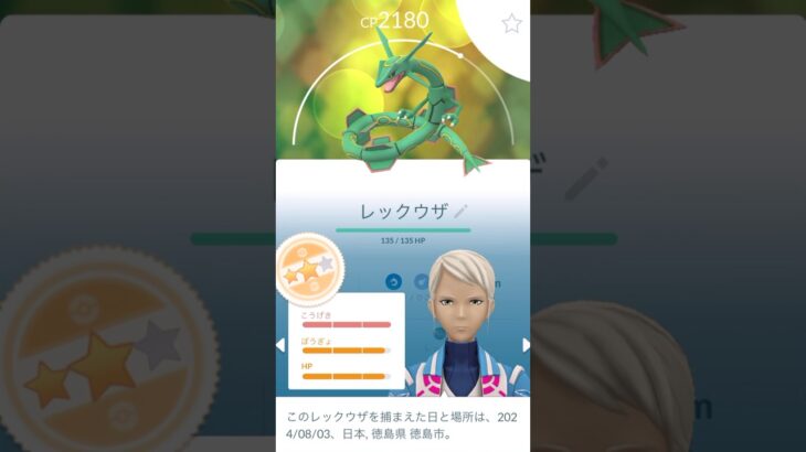 メガレックウザデイ結果🐉✨️ #ポケモンgo #メガレックウザ #pokemongo