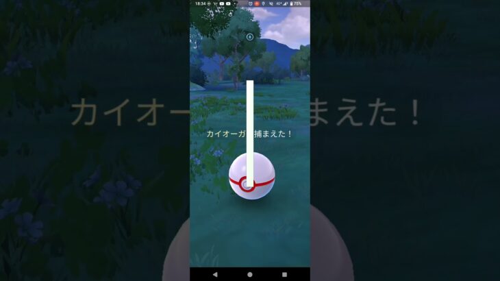 色違いカイオーガ捕獲【ポケモンGO】レイドアワー