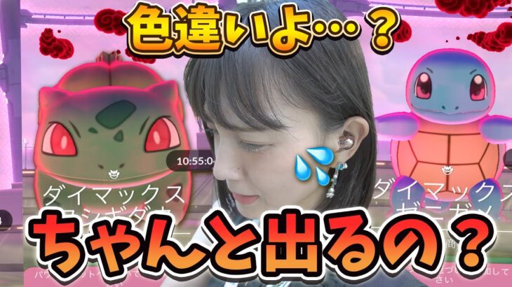 マックスバトル連戦‼️色違いの確率…？ちょっとあれ？出てる？【ポケモンGO】