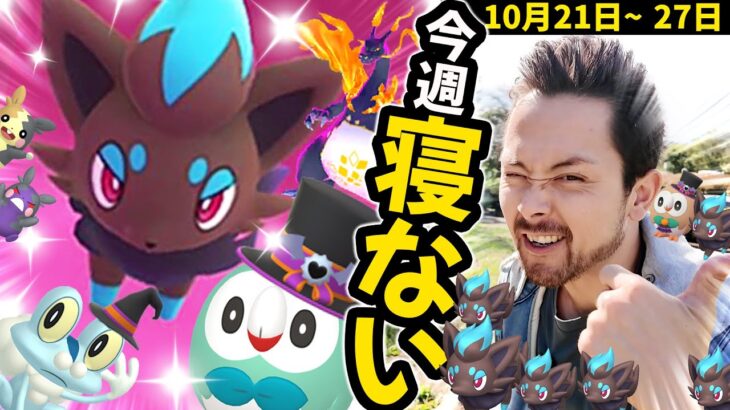 色違いゾロア確率アップウィーク！！！！新コスチュームとキョダイマックス実装！！！俺は寝ない！！！😂【ポケモンGO】