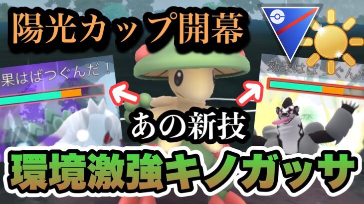 『ポケモンGO』陽光カップ環境に激ささり！あの技が最強キノガッサ【陽光カップ】#ポケモン #ポケモンgo #gbl #pokemongo #pokemon #ゲーム #ゲーム実況 #実況 #配信