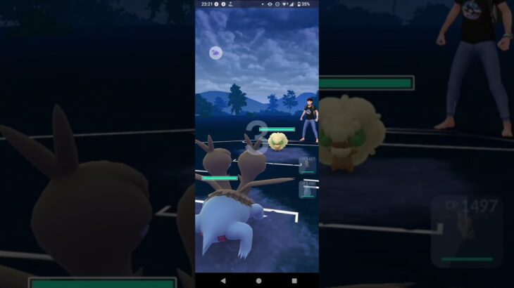 ポケモンGOガラルカップ対戦リーフィア＆ブラッキー＆カラマネロ　全5戦②キツイ