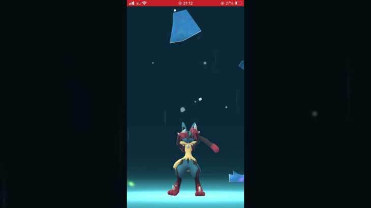 ルカリオをメガルカリオにメガシンカ！#ポケモンgo #pokemongo