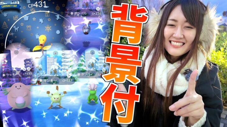 年末コミュニティデイ!!  今年は背景も付いちゃう!!!【ポケモンGO】