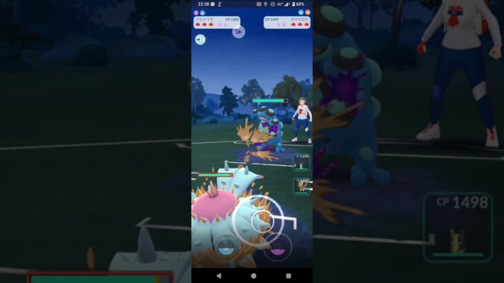 ポケモンGOスーパーカップ対戦ドヒドイデ＆モルペコ＆ヨルノズク全4戦③