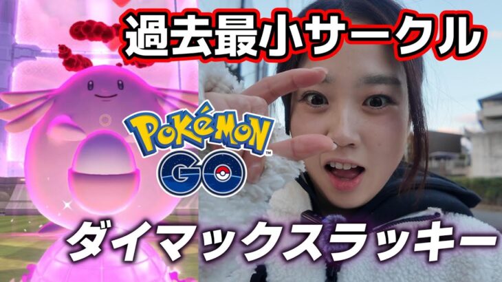 【極小】ダイマックスラッキーをコントロール良く捕まえたかった。マックスマンデー　ポケモンGO Pokémon GO 포켓몬고