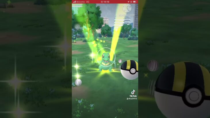 [TikTok]色違いワニノコ発見＆ゲットだぜ#TikTok#ポケモンgo#色違いポケモン